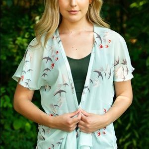 Short sleeve kimono